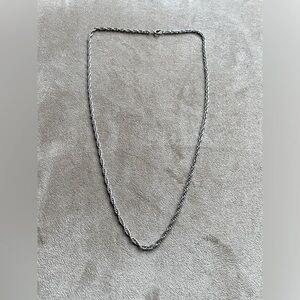 Silver Tone Chain Necklace